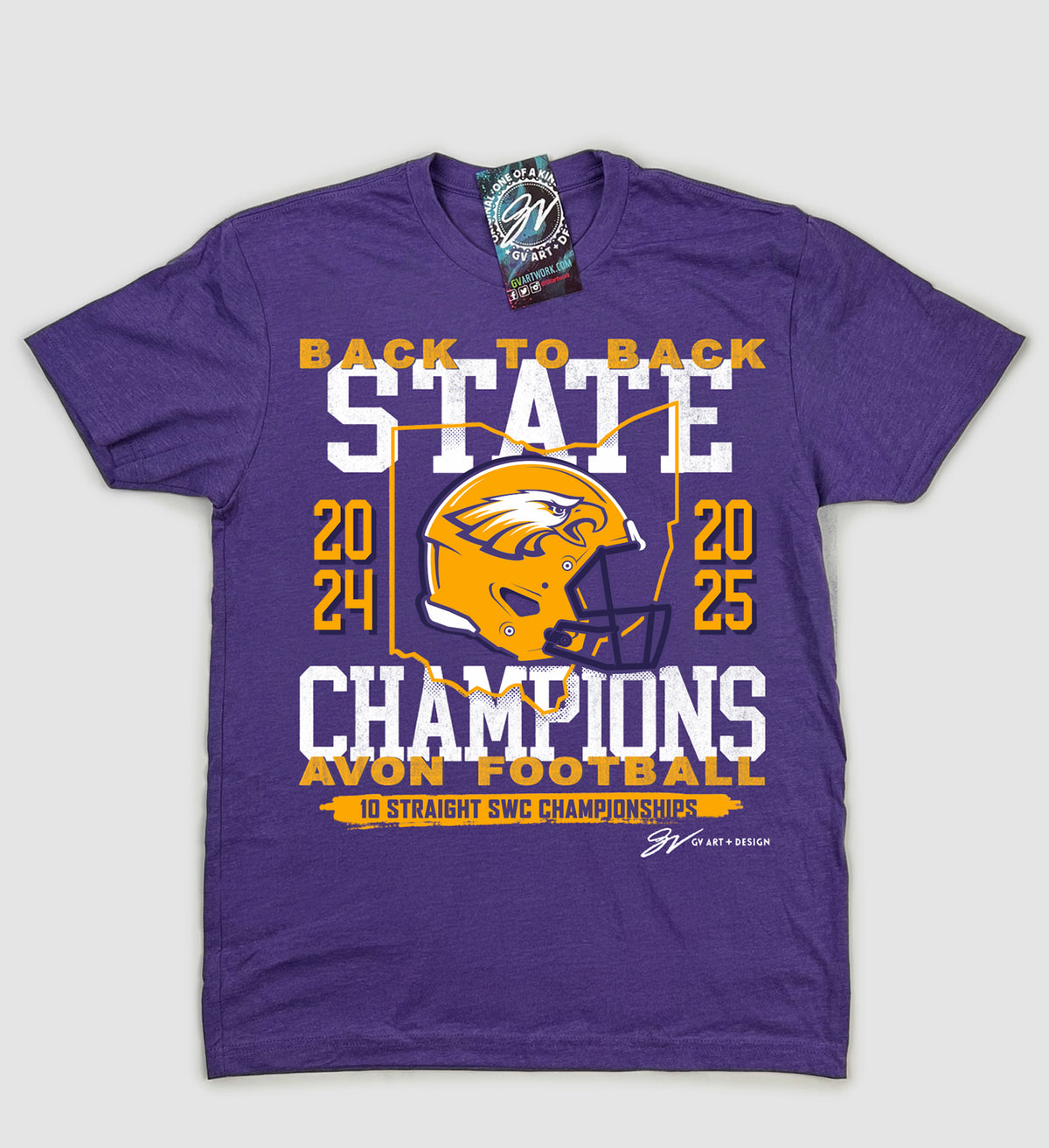 Avon Football Back To Back State Champs TShirt