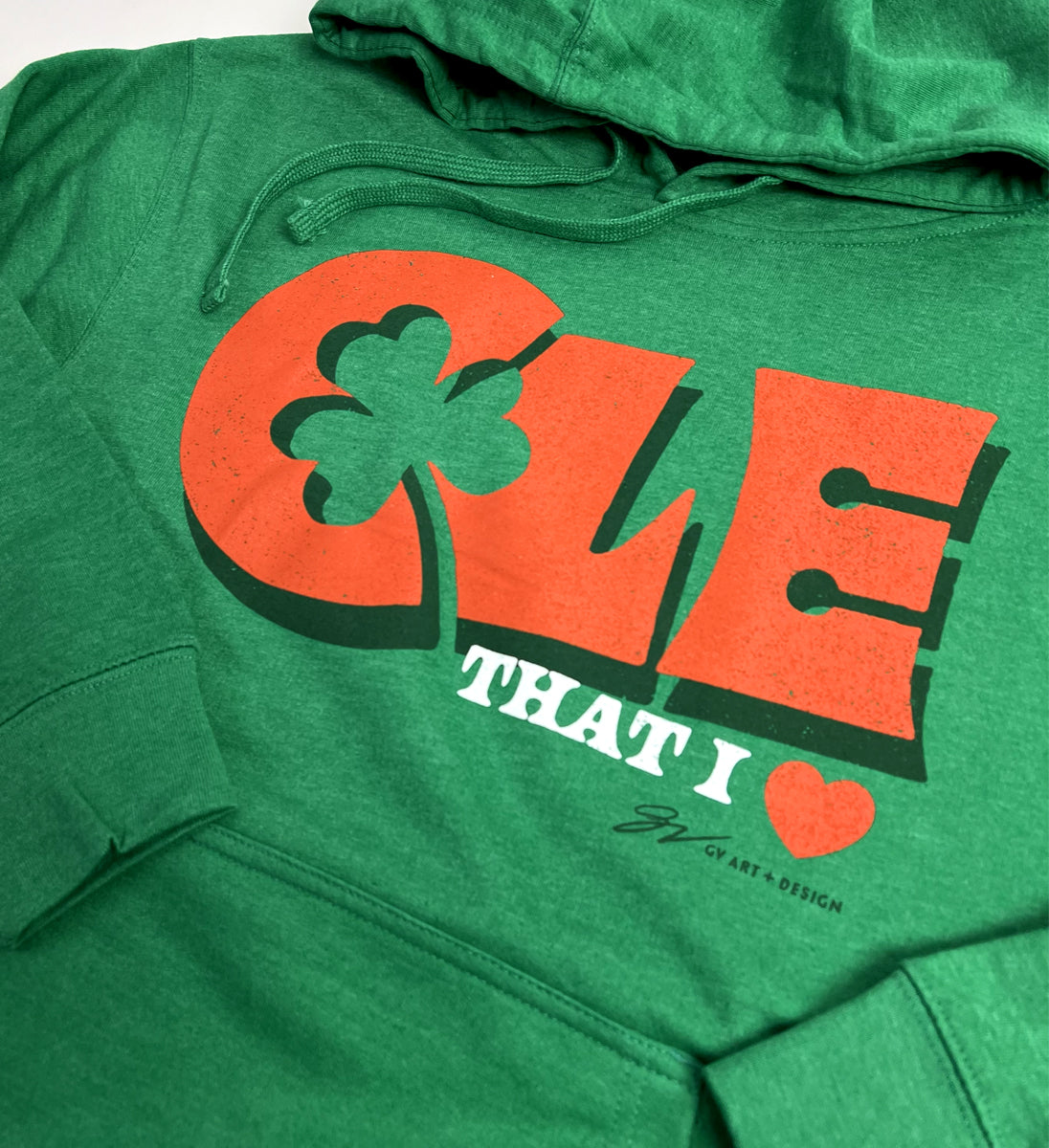CLE That I LOVE Shamrock Hoodie