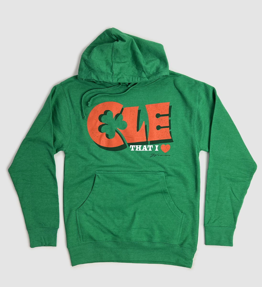 CLE That I LOVE Shamrock Hoodie