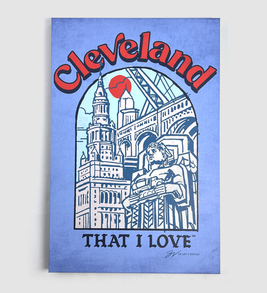 Cleveland City Summer Canvas Artwork