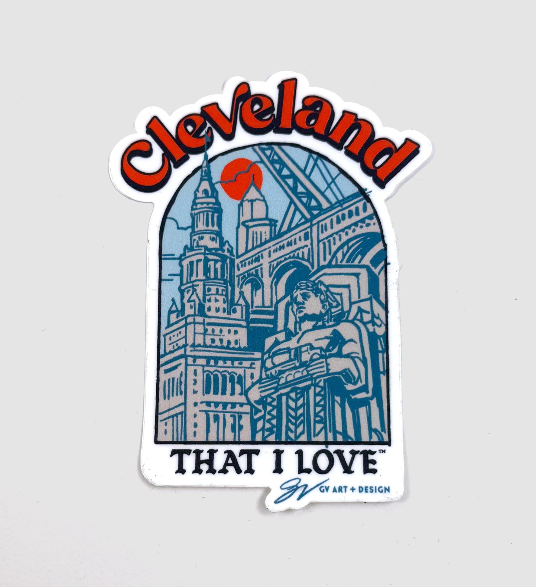 Cleveland Summer Bold Graphic Sticker