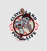 Cleveland Baseball For Life Sticker