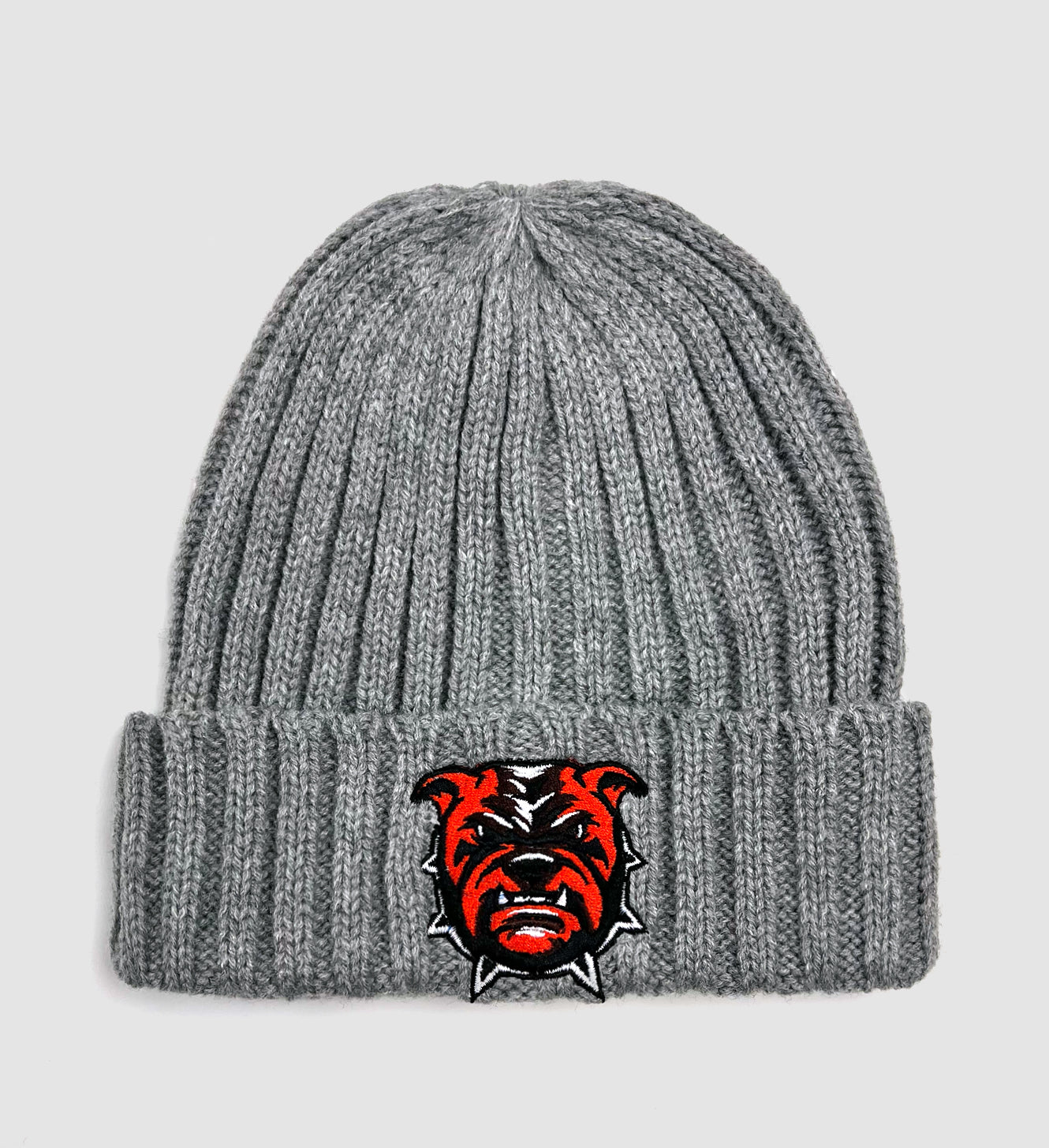 Cleveland Football Grey Cable Dawg Winter Hat