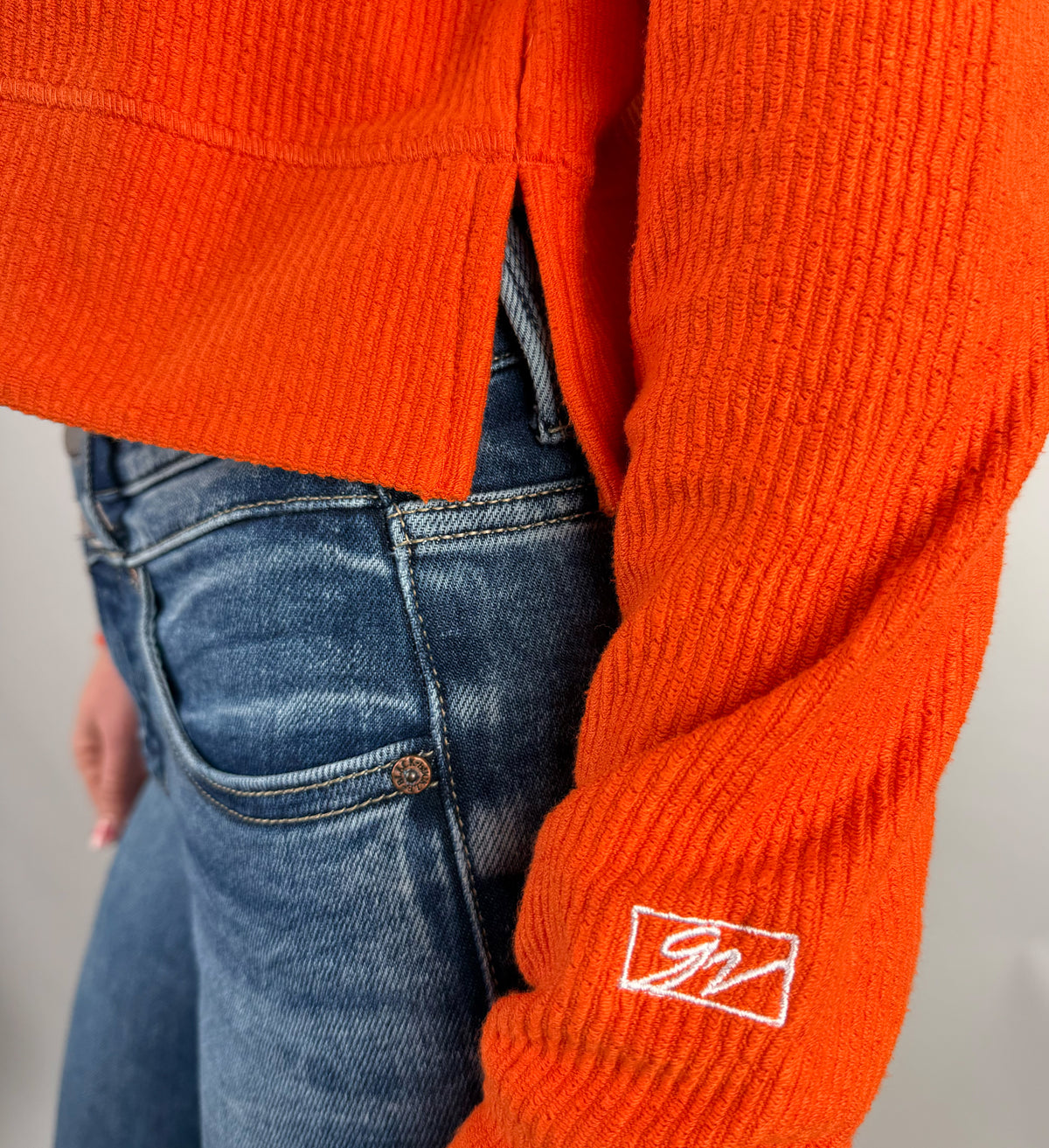 Womens Cleveland Football Ribbed Sweater