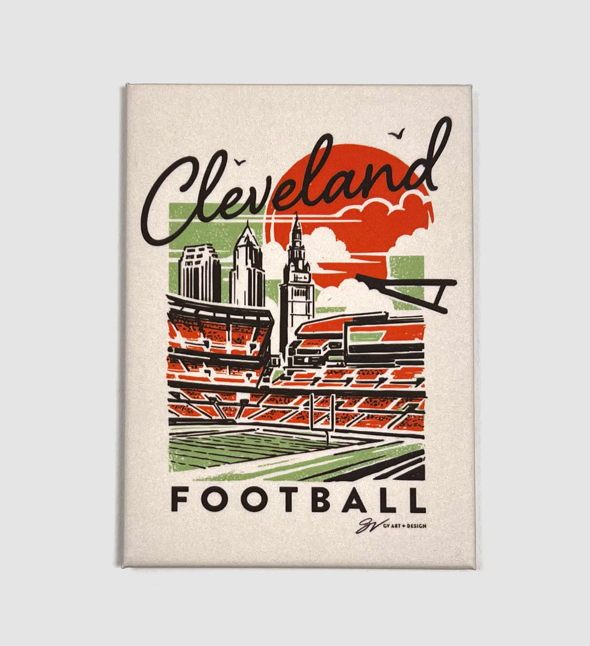 Cleveland Football Vibes Magnet