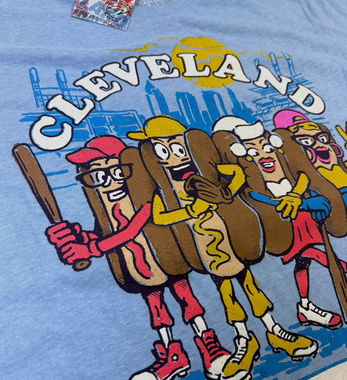 Cleveland Suns Out Buns Out Hotdog Race T shirt