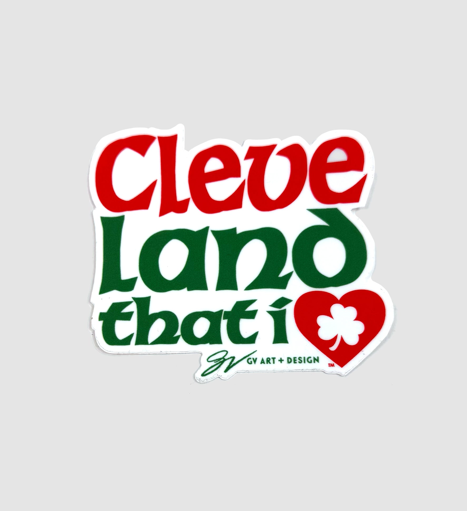 Cleveland Irish Type Sticker