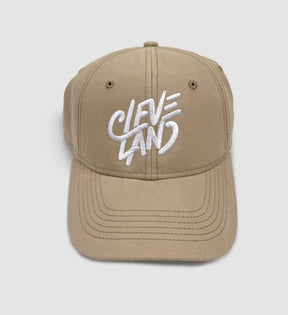 Beige Cleveland Sketch Dad Hat