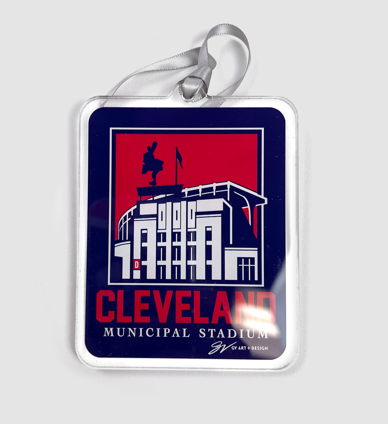 Cleveland Municipal Stadium Clear Ornament