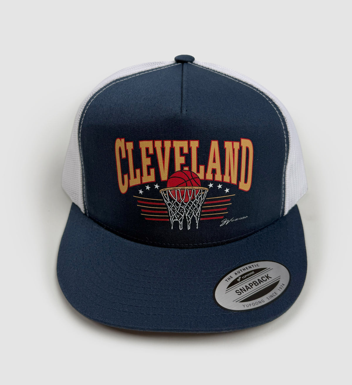 Basketball Net Navy Mesh Hat
