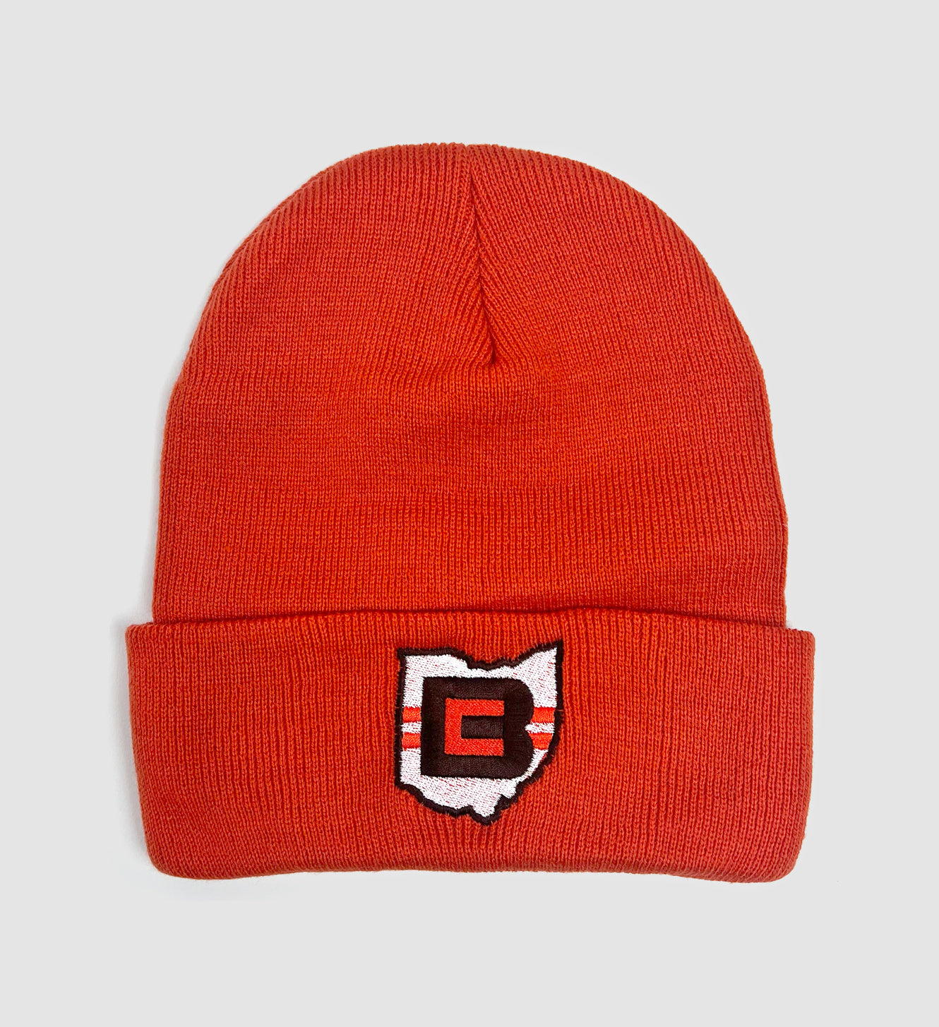 Orange Cleveland CB Ohio Winter Hat