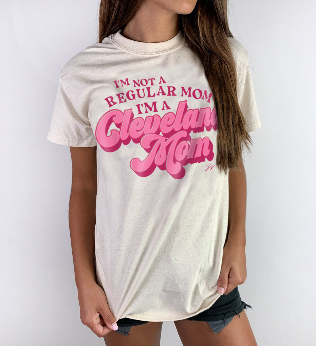 Womens I'm A Cleveland Mom T shirt