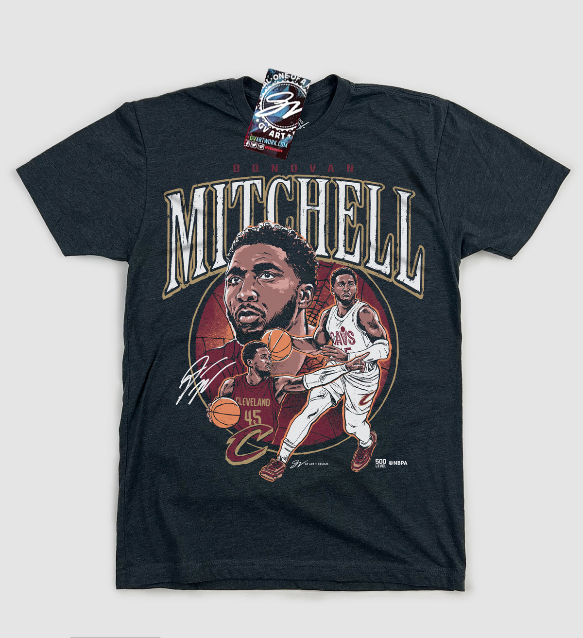 Donovan Mitchell Circle Player T Shirt