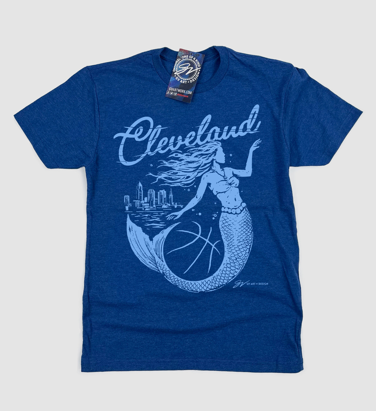 Cleveland Women's Basketball Royal Script T Shirt
