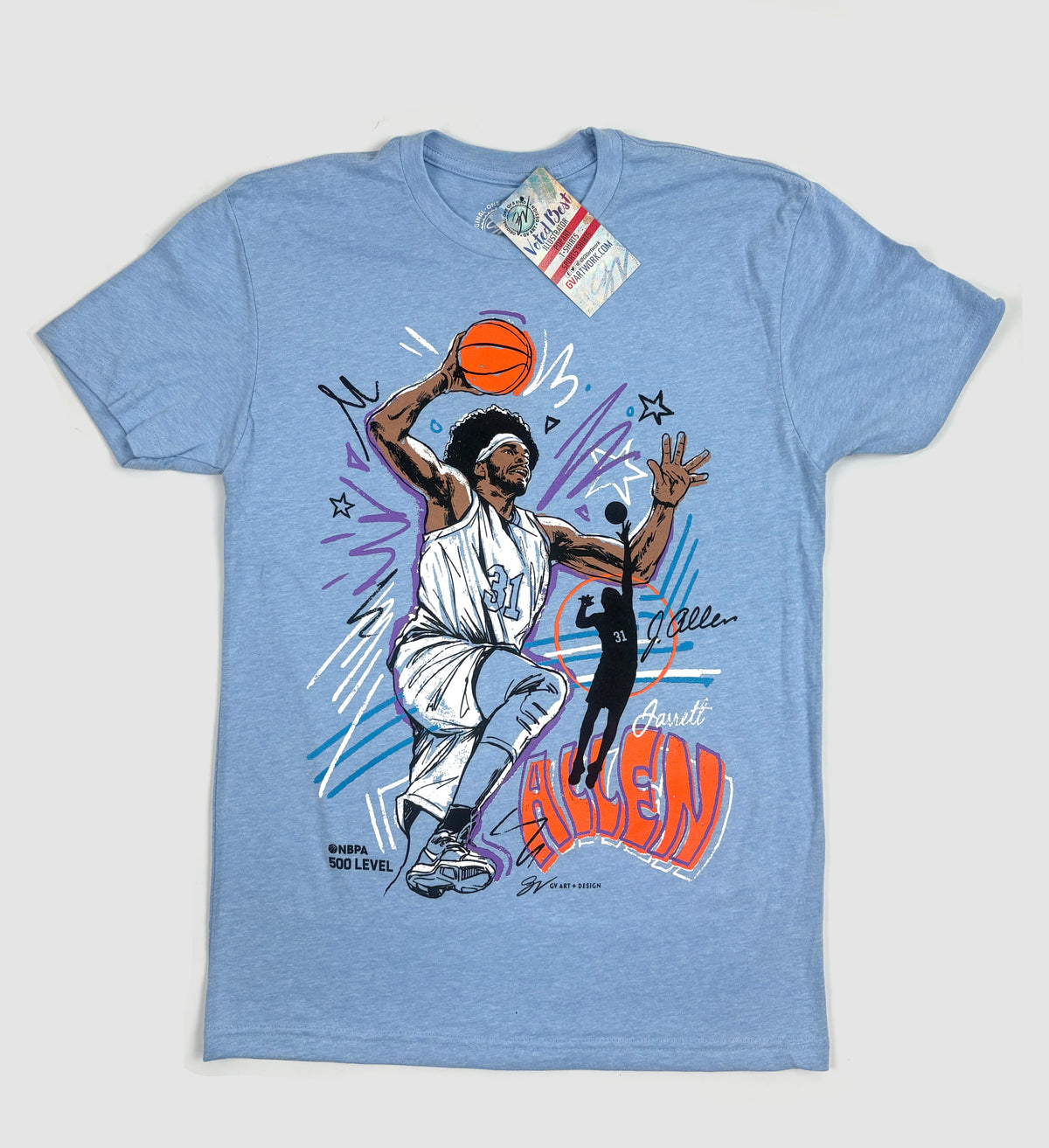 Jarrett Allen Sketch T Shirt
