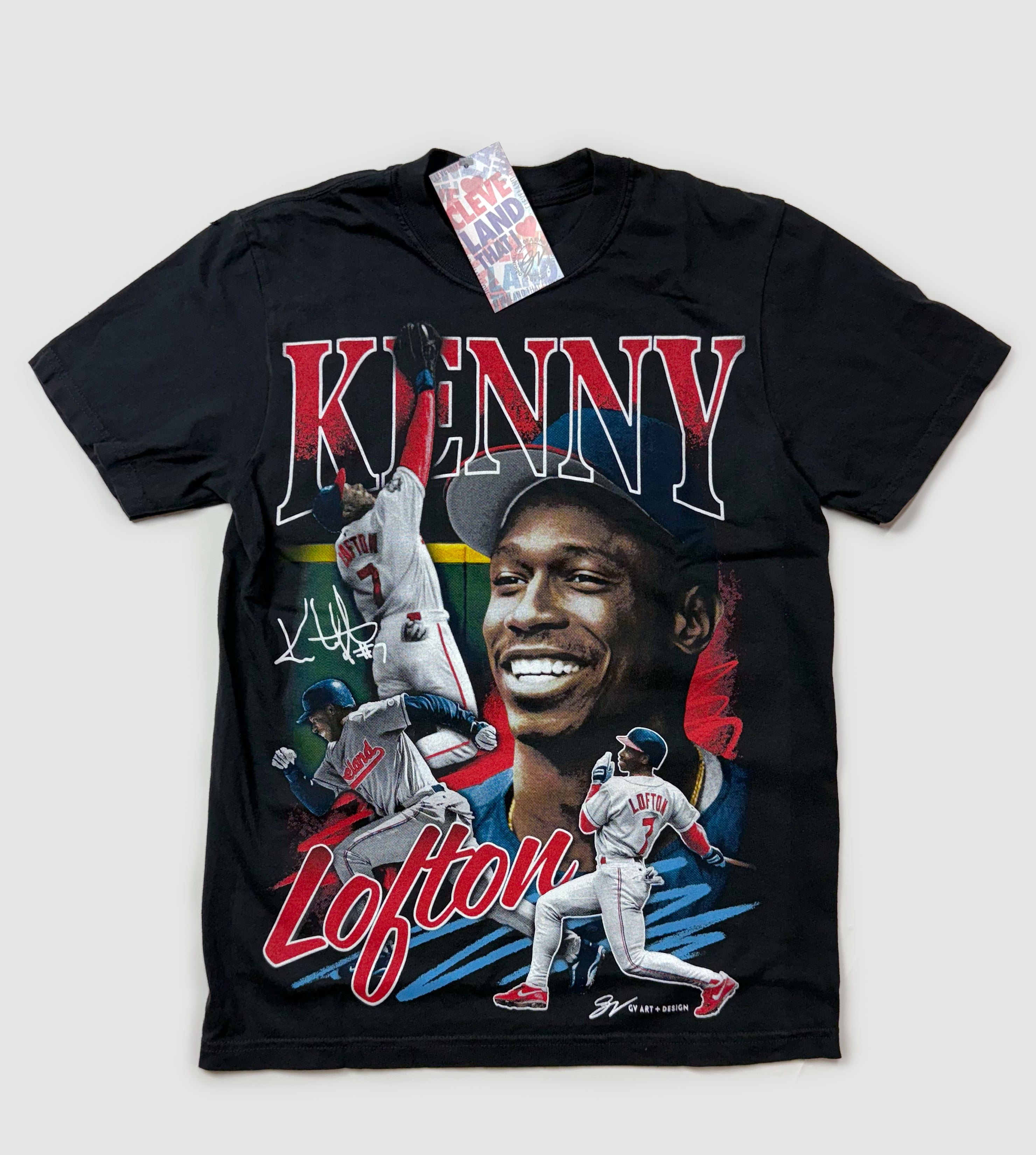 応援グッズ Atlanta Braves Kenny Lofton GAME SHIRT KennyLoftonVintageGraphicTee.
