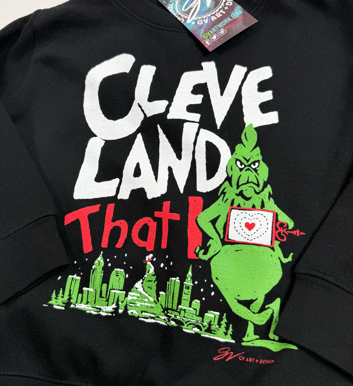 Kids He's A Mean One Crewneck