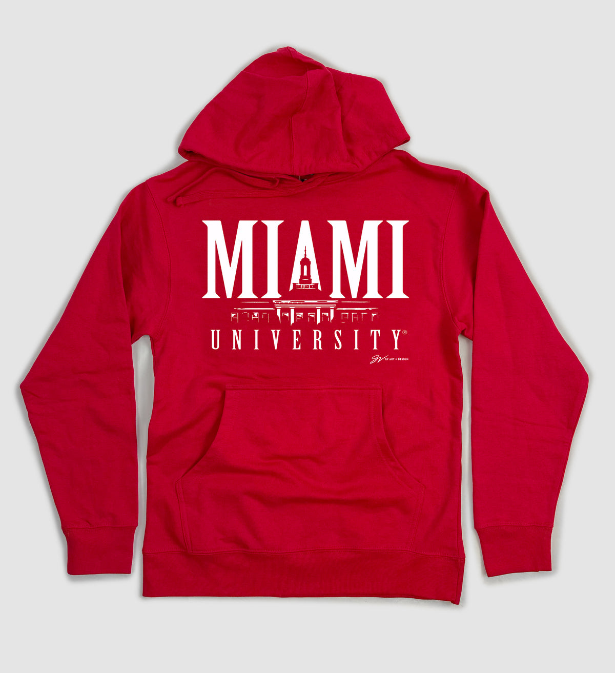 Miami University Bell Tower Hooded Sweatshirt