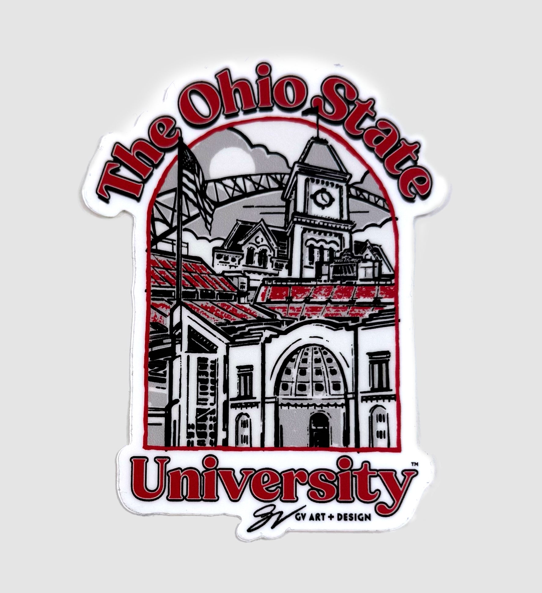 The Ohio State University Artwork Sticker