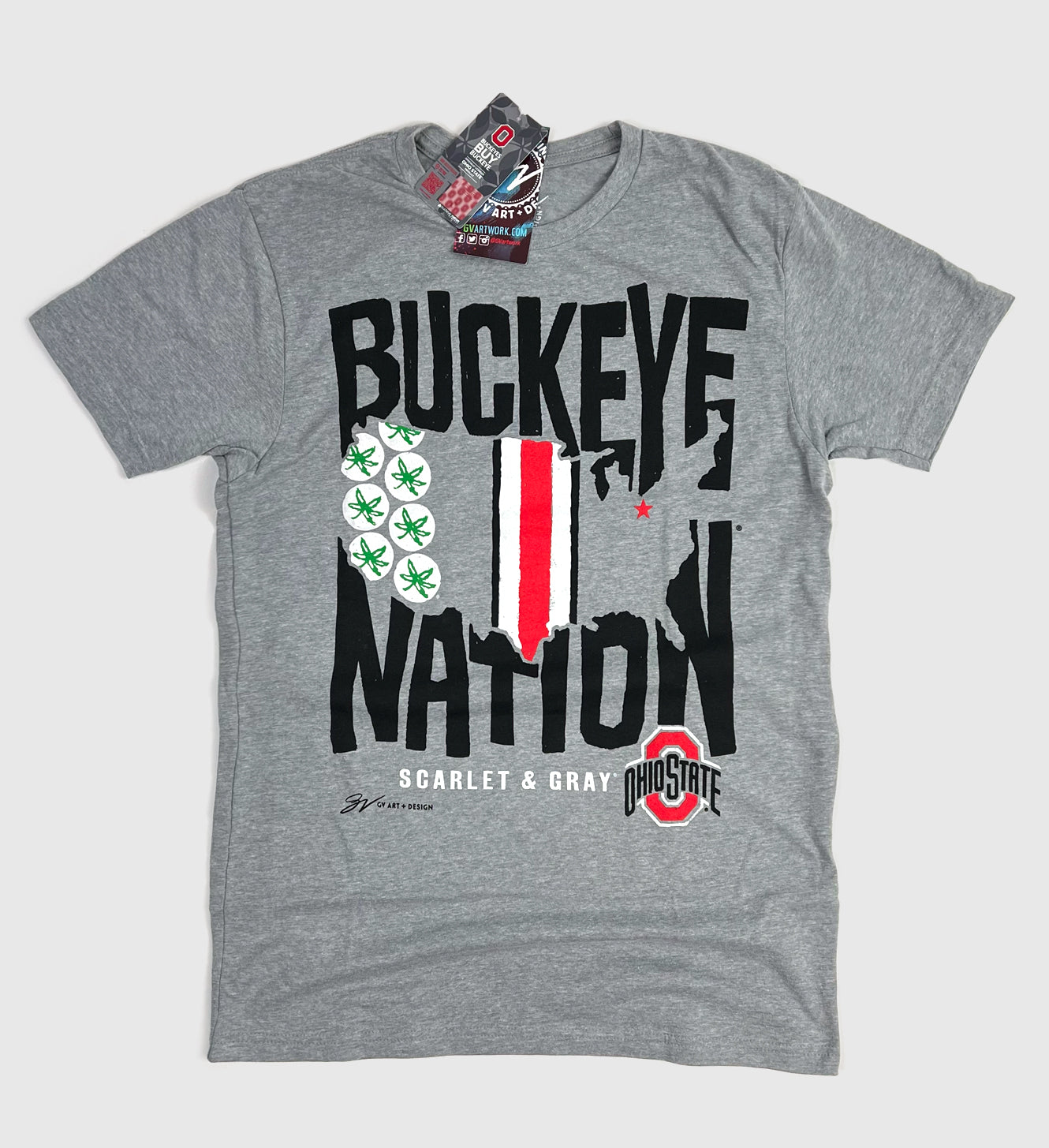 Ohio State Buckeye Nation T shirt1