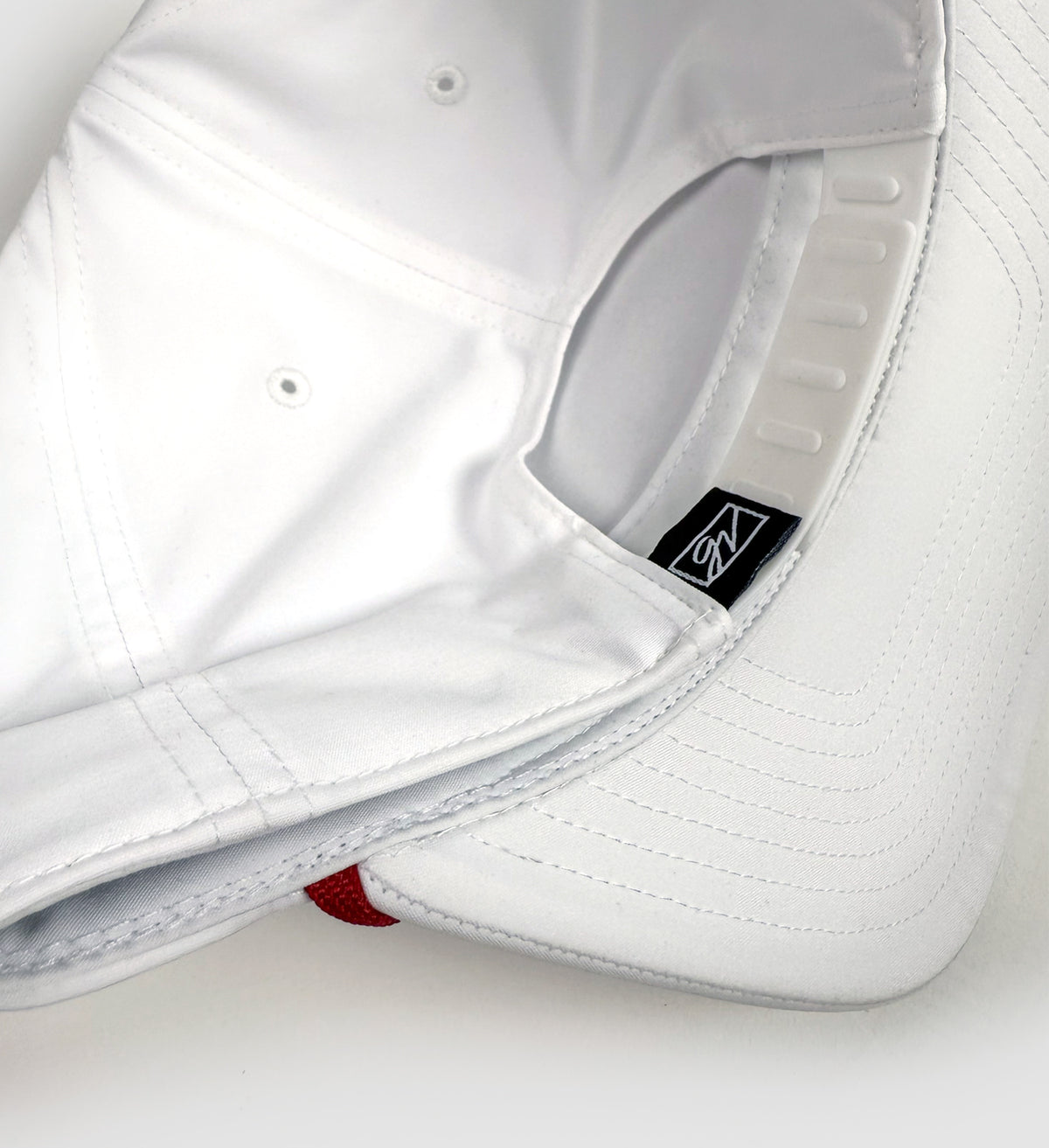 Scarlet & Grey Patch White Rope Hat