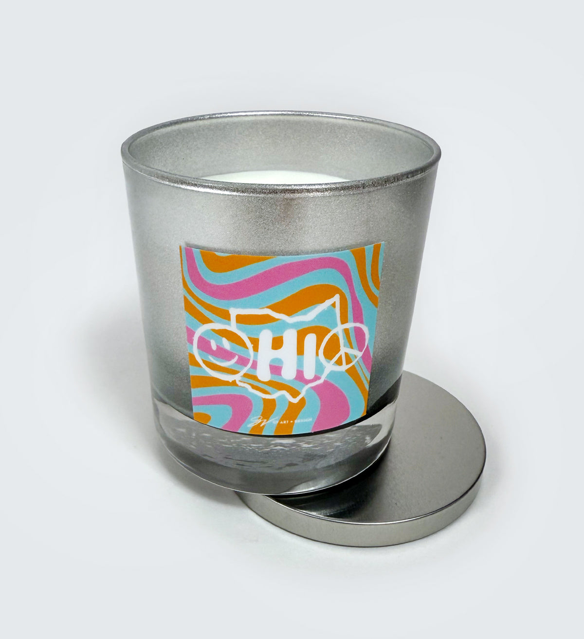 Groovy Ohio Tie Dye Candle