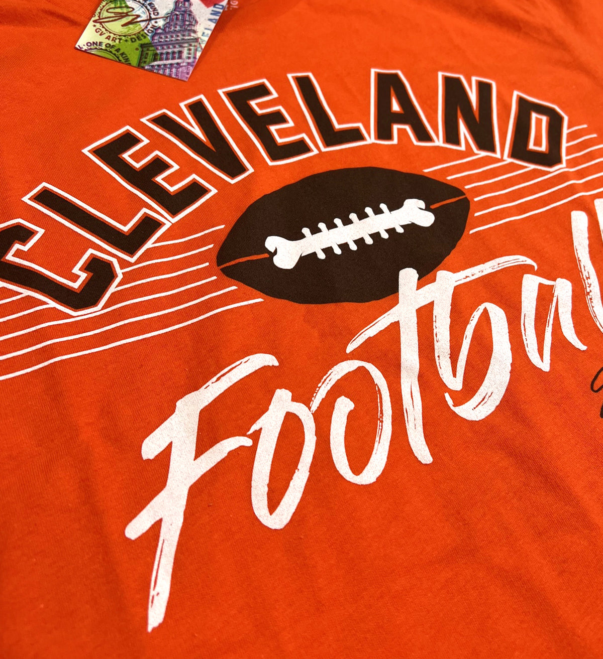 Cleveland Bone Football T Shirt