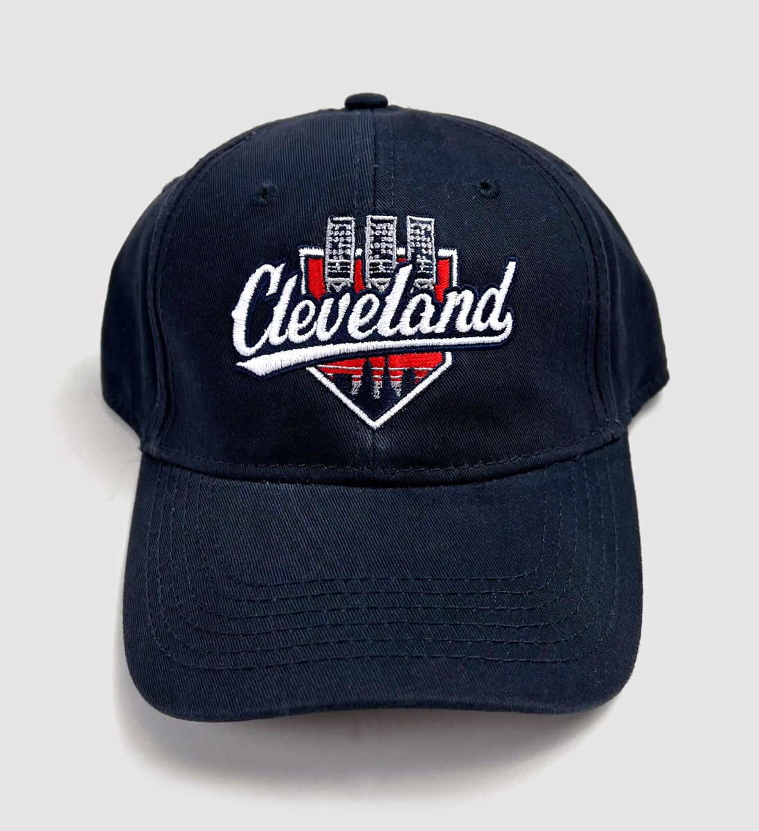 Cleveland Baseball Lights Navy Dad Hat