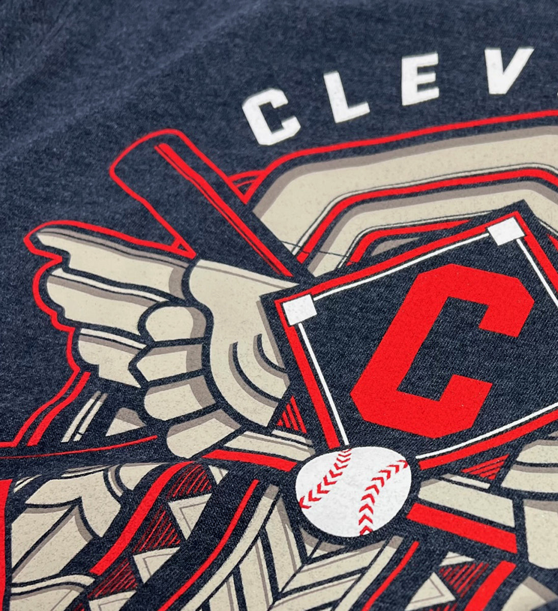 Cleveland Baseball Crest T shirt