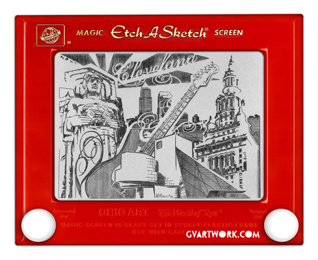 Cleveland Etch A Sketch Print