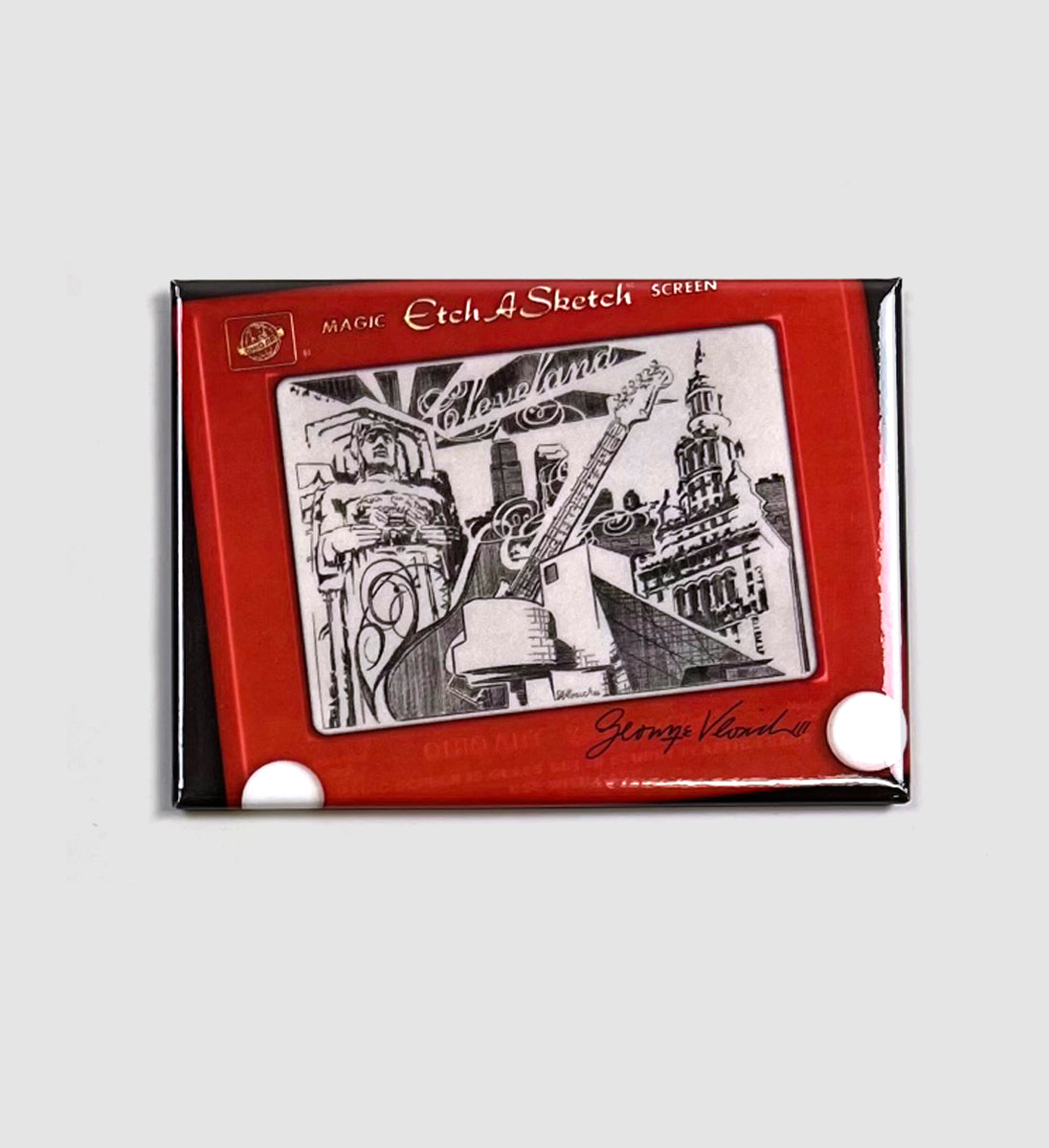 Cleveland Etch A Sketch Magnet