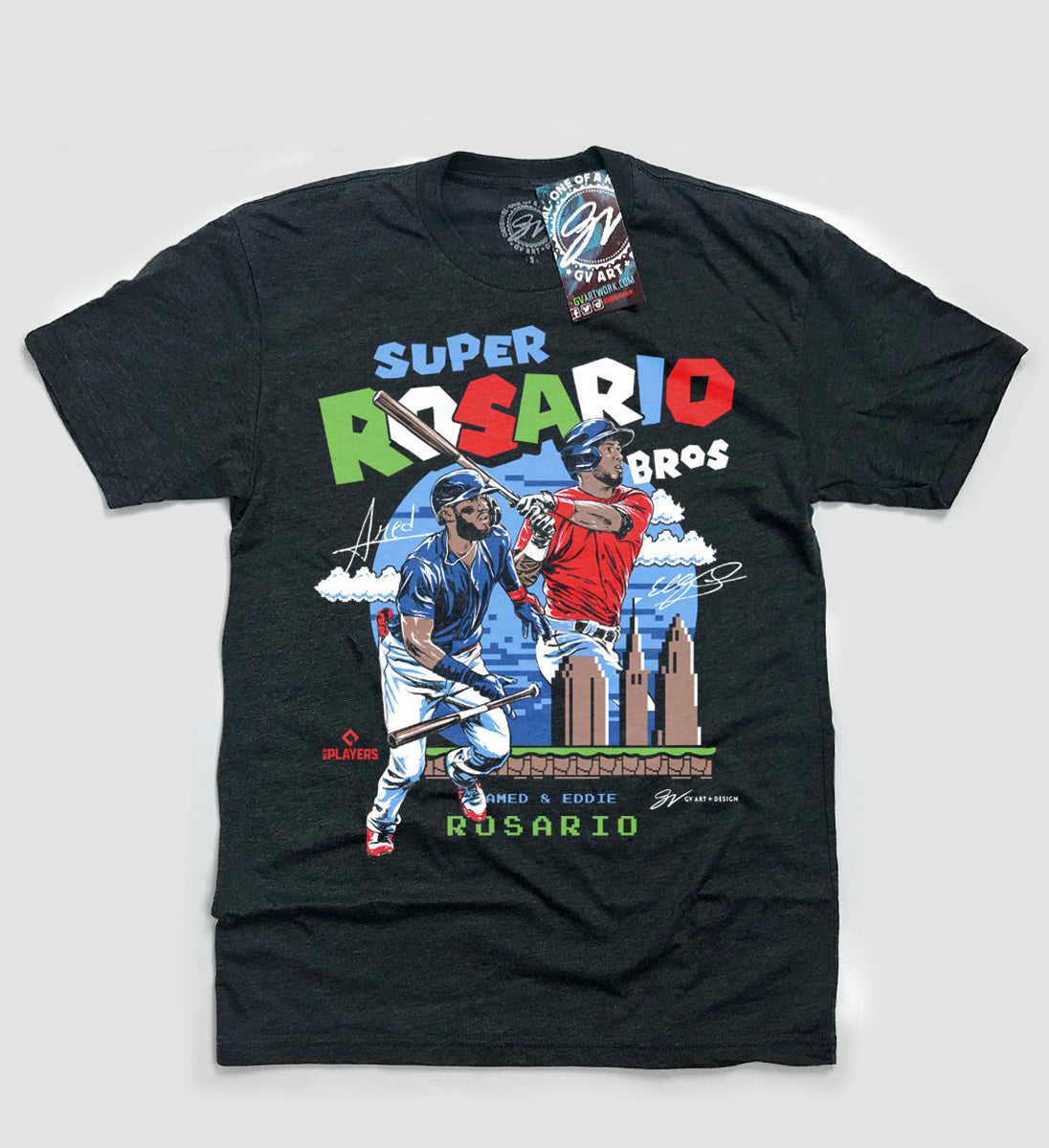 Cleveland Baseball Super Rosario Bros. T Shirt XLarge