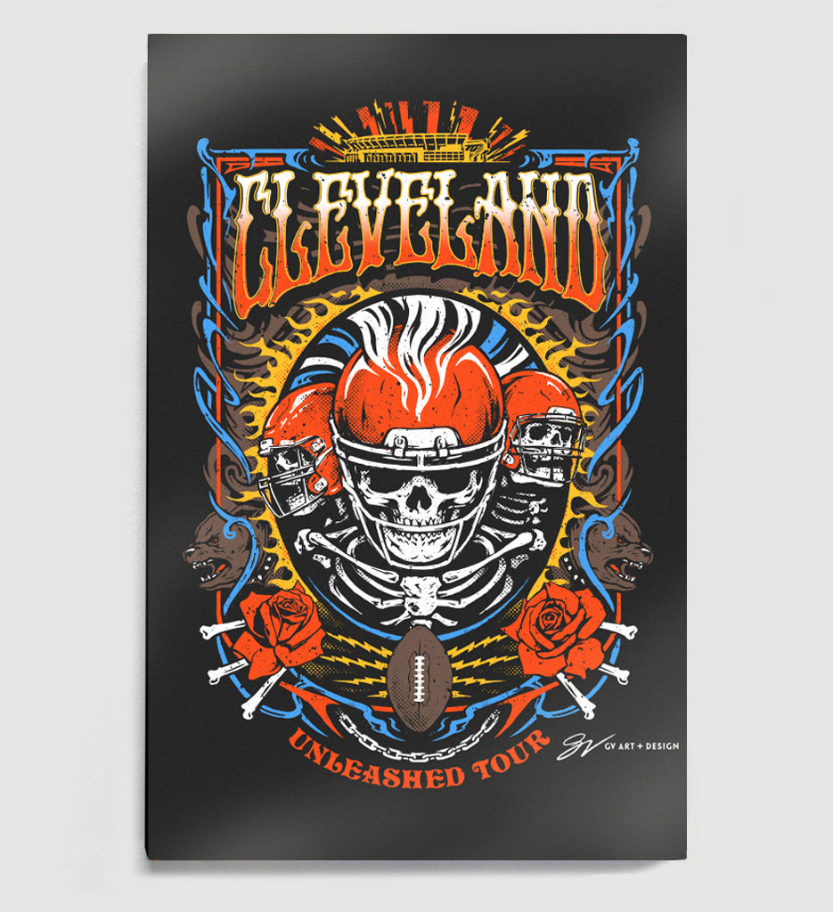 Cleveland Football Unleashed Tour Canvas Print