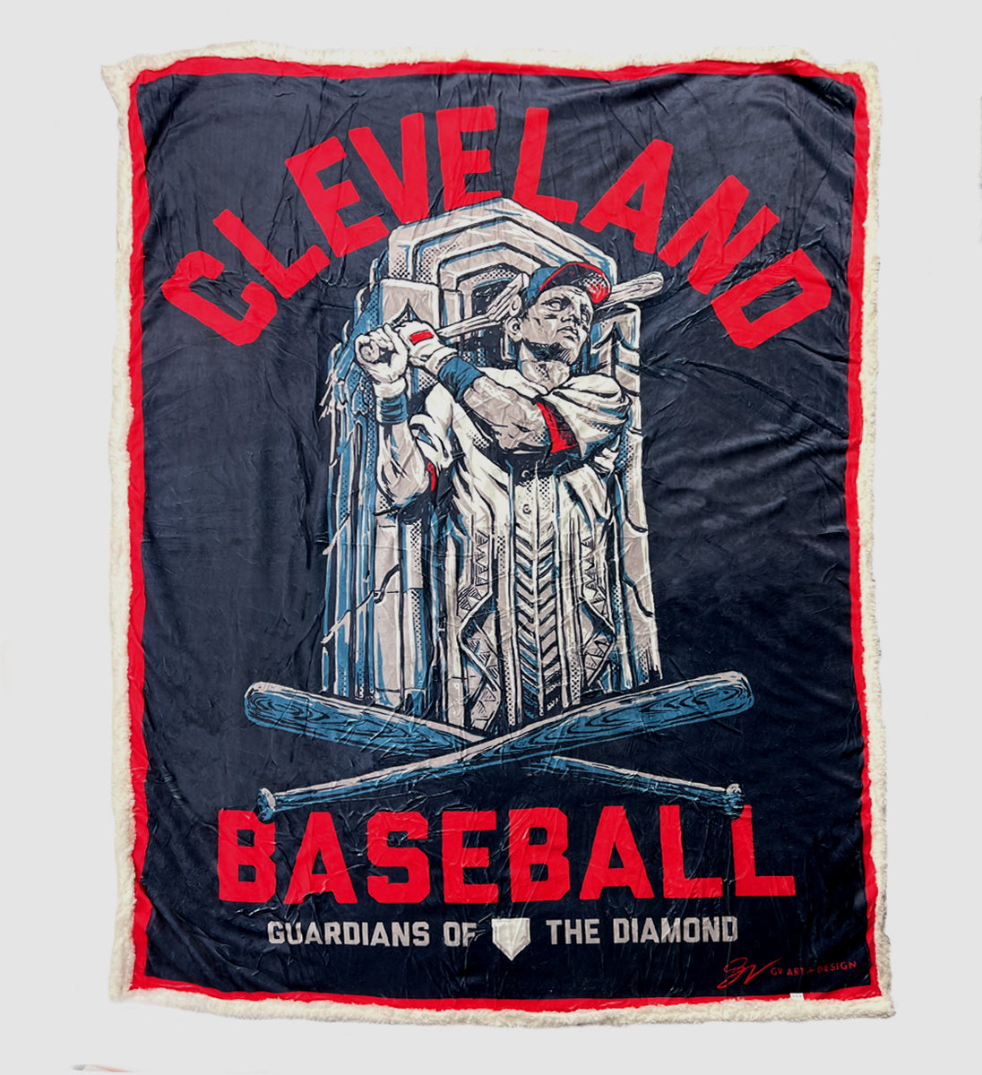 Cleveland Baseball Guardian Blanket