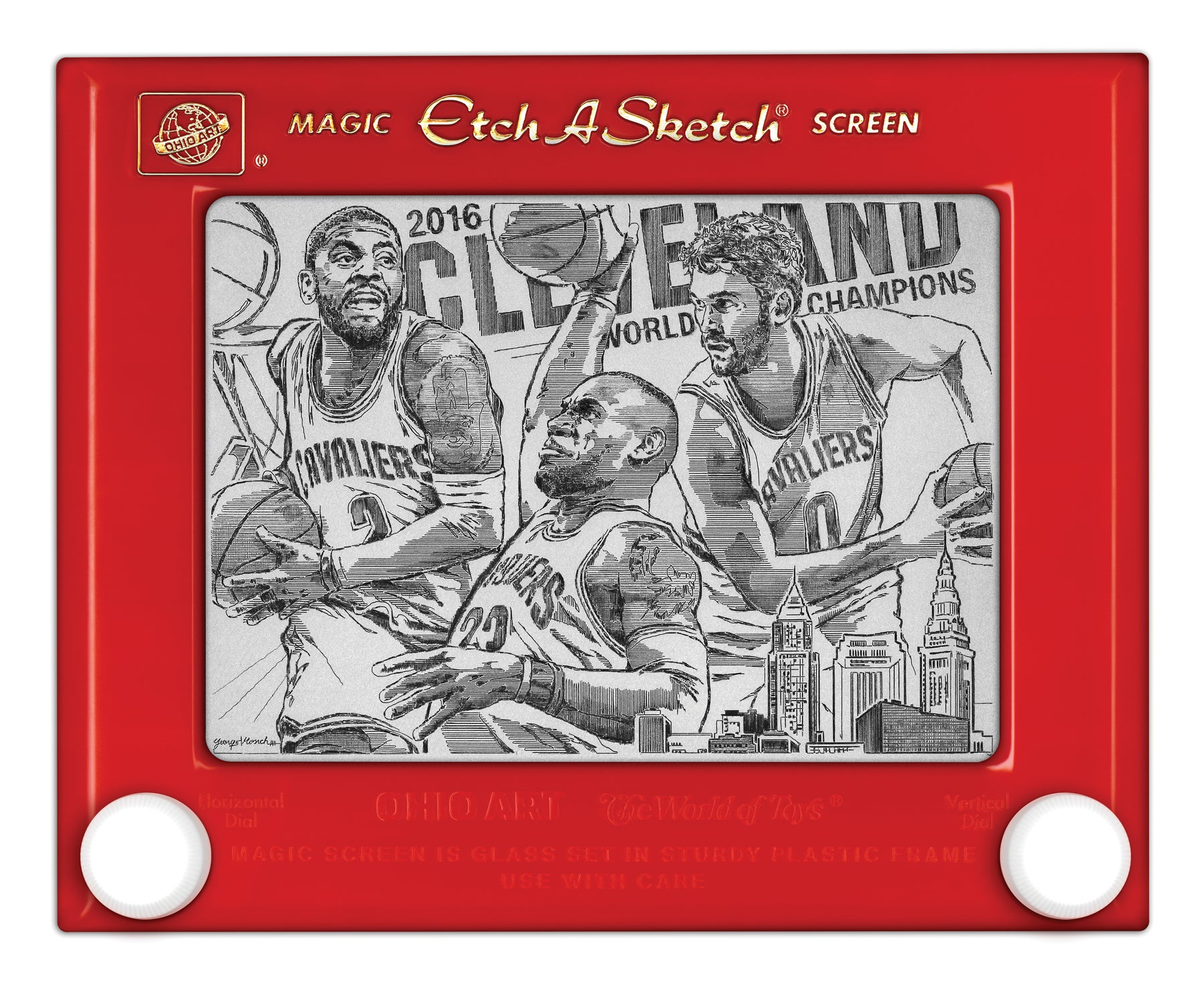 Original 2016 Cavs Championship Etch A Sketch