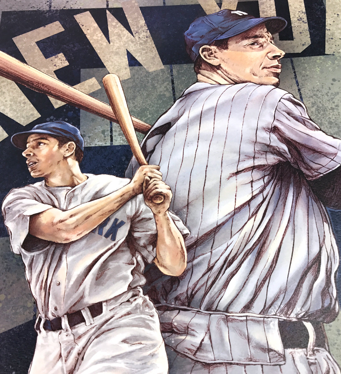 Joe DiMaggio Original Artwork Fine Art Print