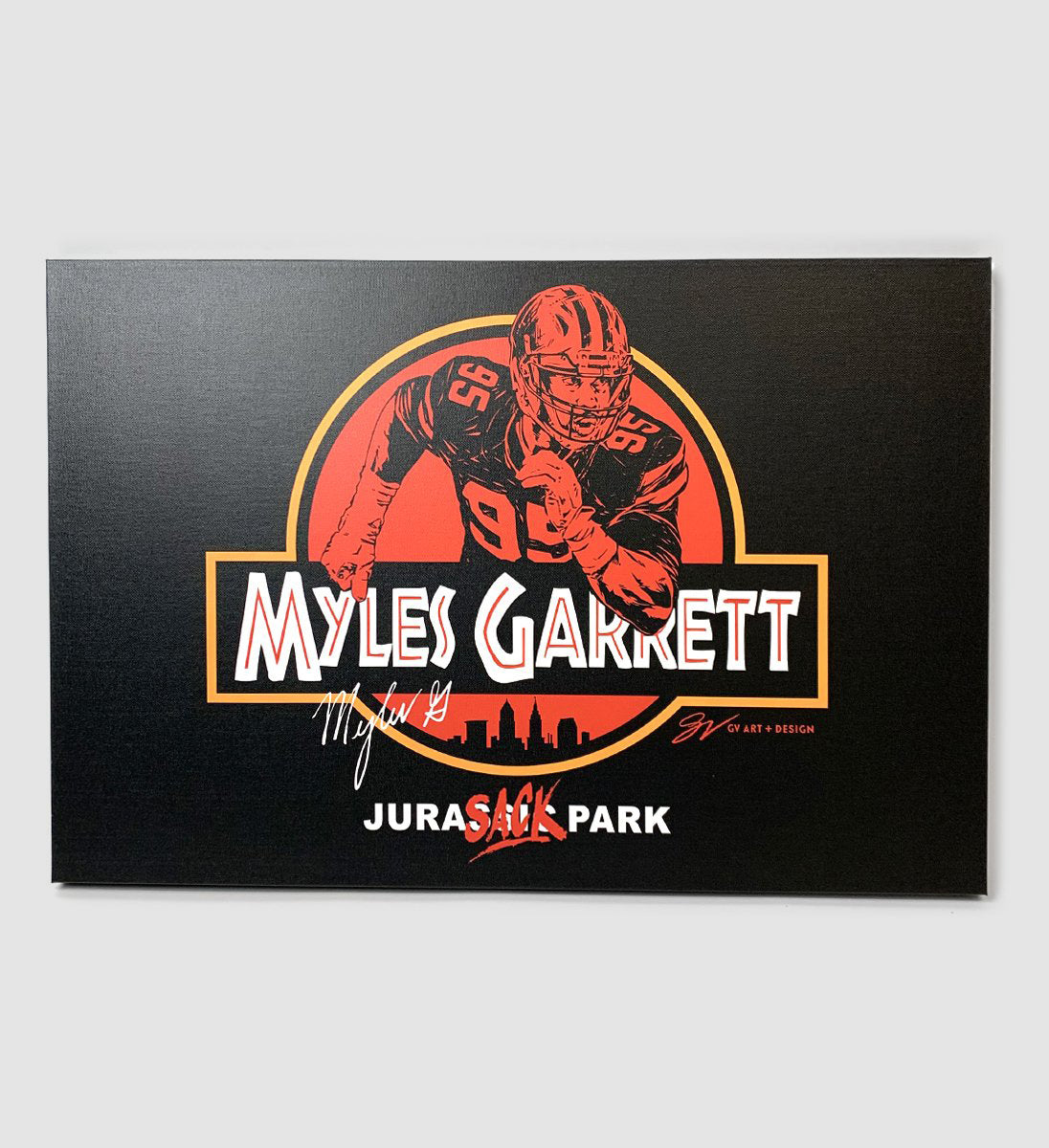 Jurassic Myles Garrett Limited Edition Canvas Artwork