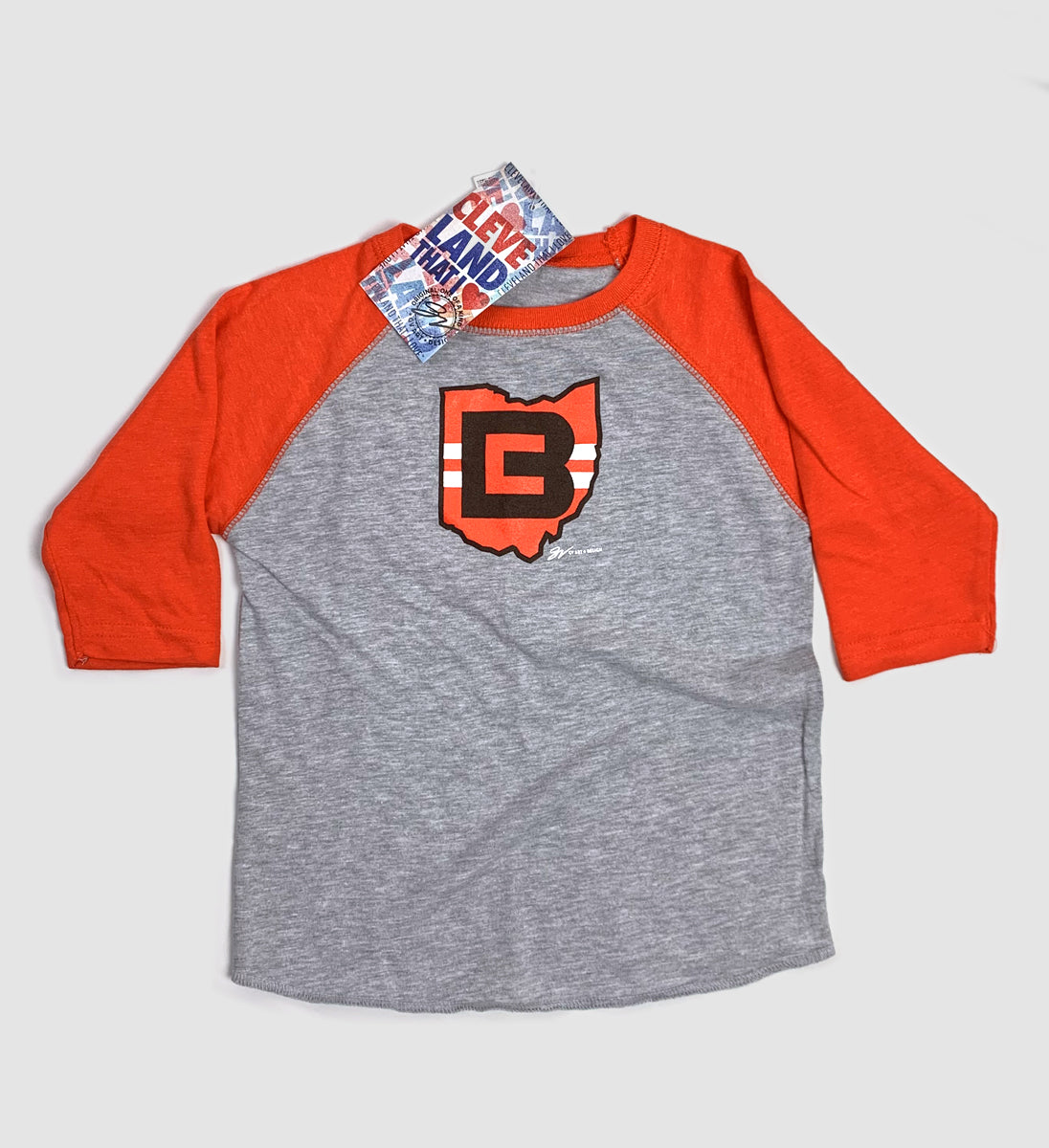 Women's New Era Orange Cleveland Browns Throwback Raglan Lace-Up T-Shirt Size: Extra Large