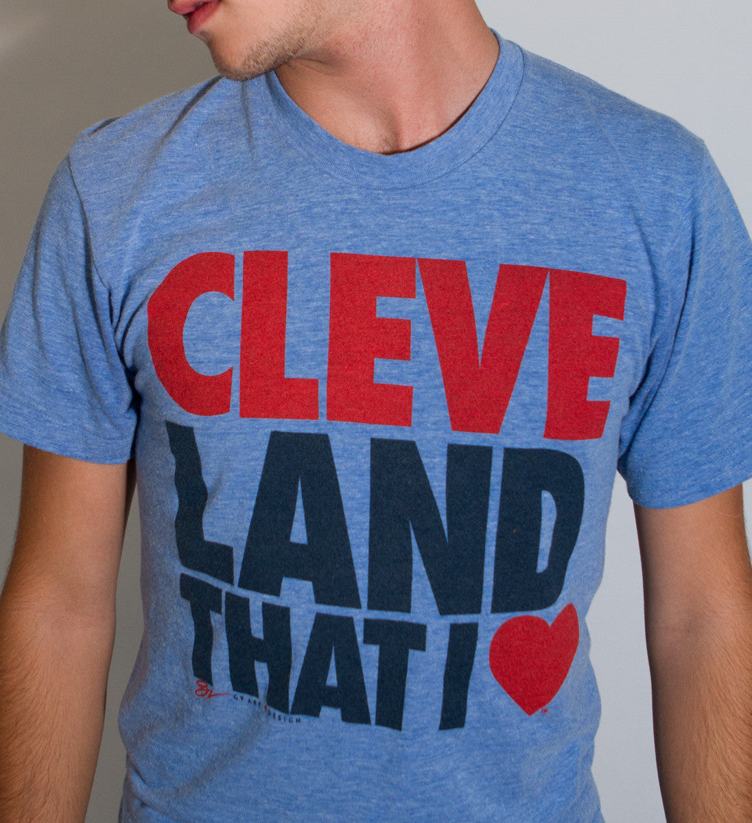 Cleveland That I Love T-shirt- Blue Cleveland Tee