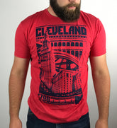 Cleveland Bold Graphic T - Red