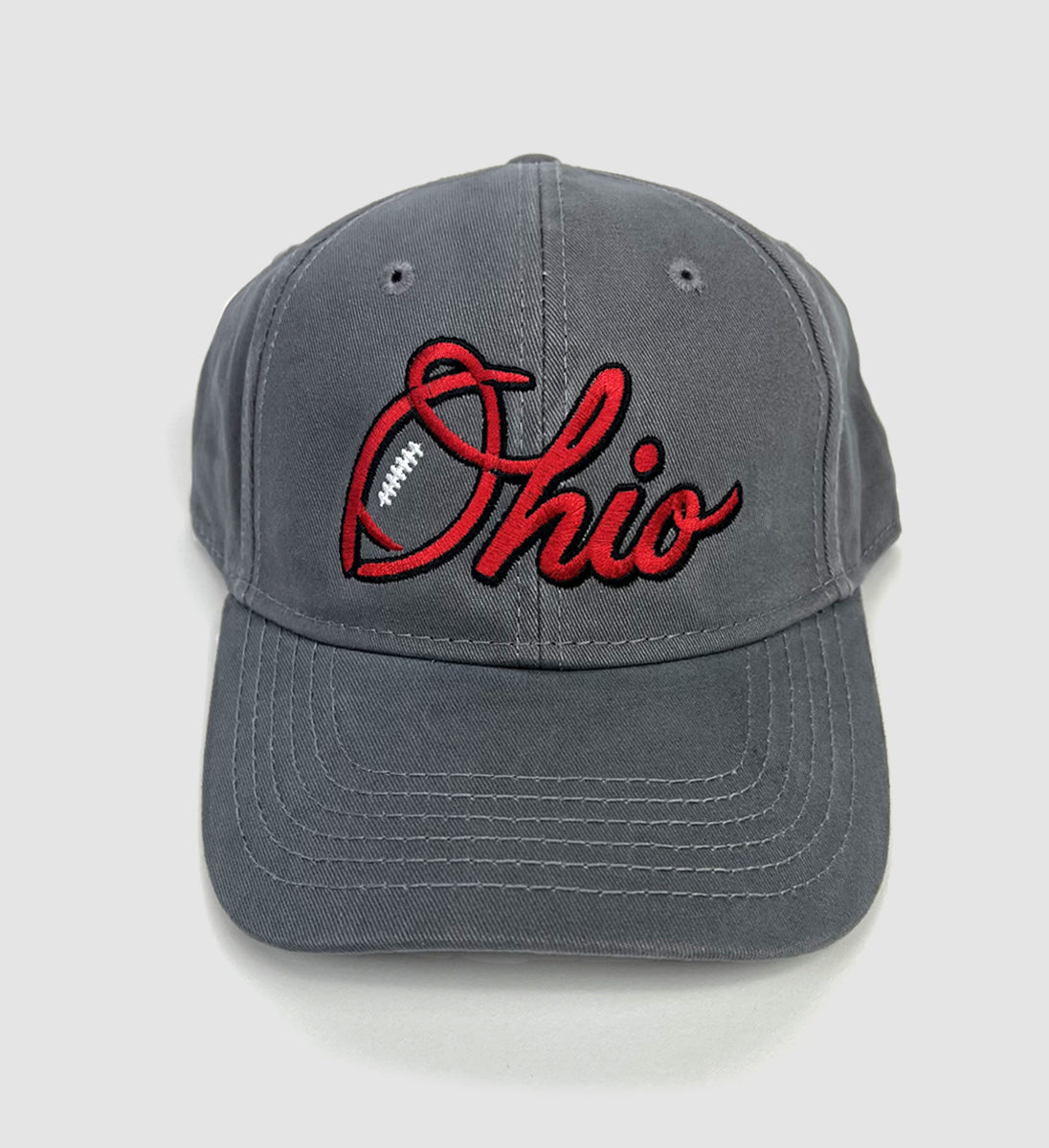 Ohio Script Grey Dad Hat