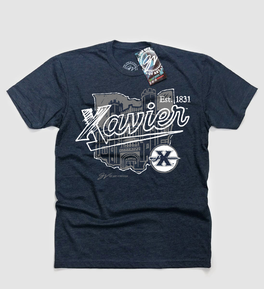 Xavier Script Ohio T shirt