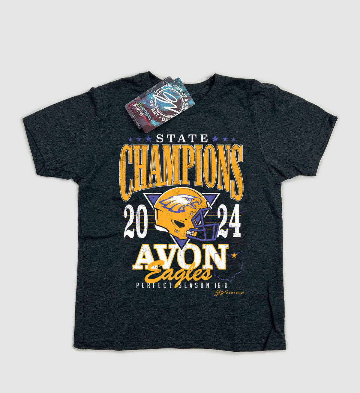 Kids Avon Football State Champions TShirt