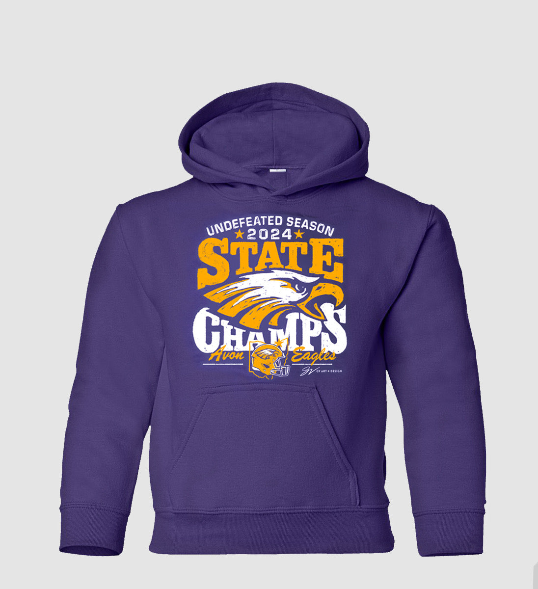 Kids Avon Football State Champs Sweatshirt