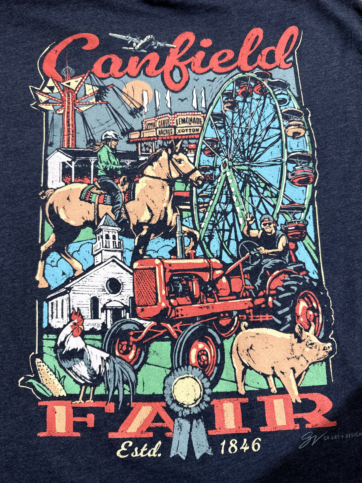 Canfield Fair Graphic Collage T Shirt