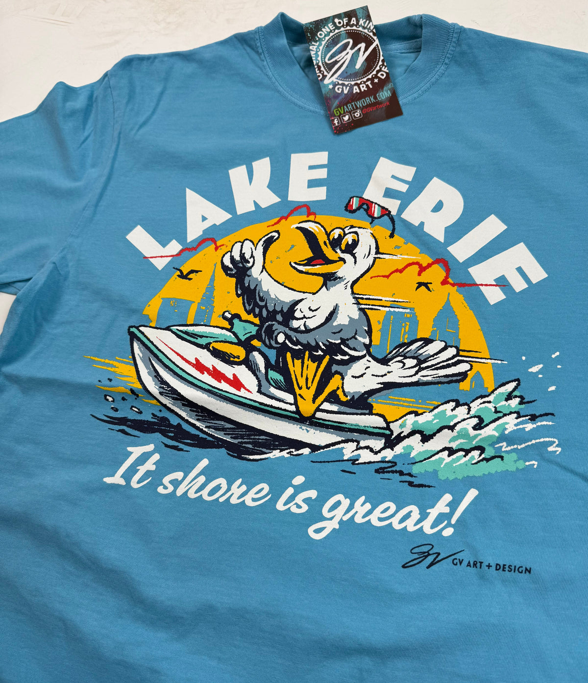 Cleveland Summer Seagull T Shirt
