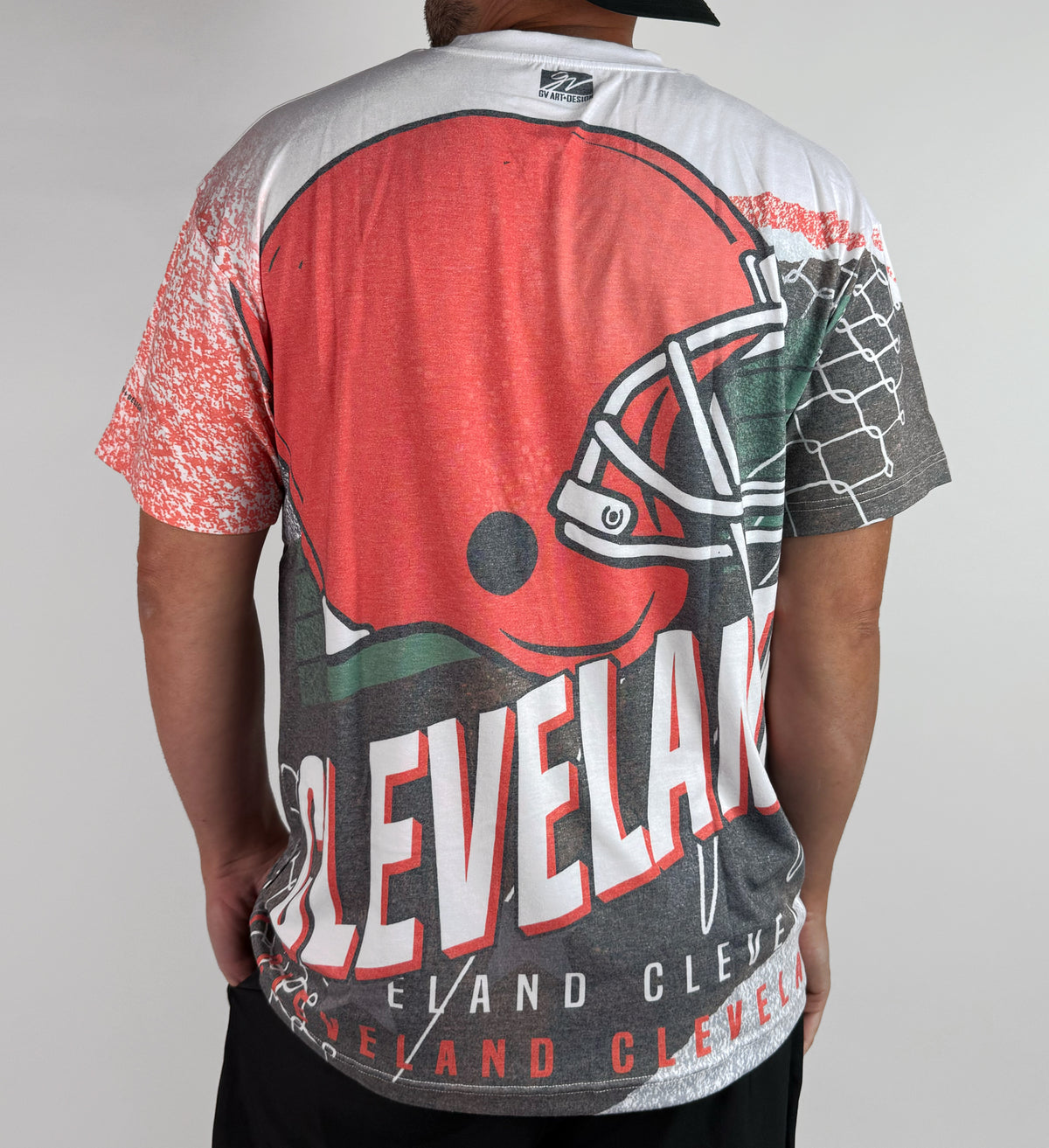 Custom Vintage Cleveland Football Allover T shirt