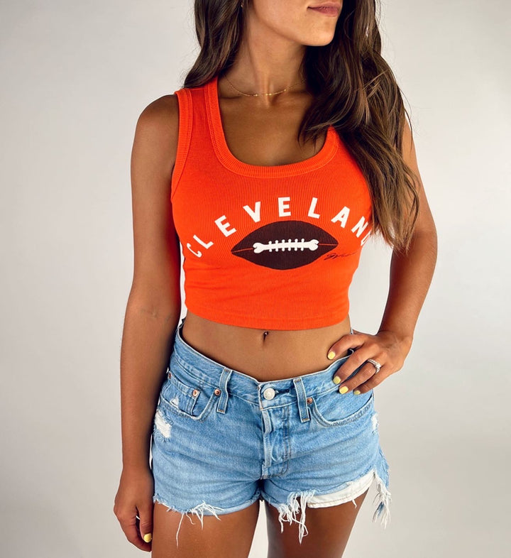 5th & Ocean Women's Cleveland Browns Sequin T-Shirt - Macy's