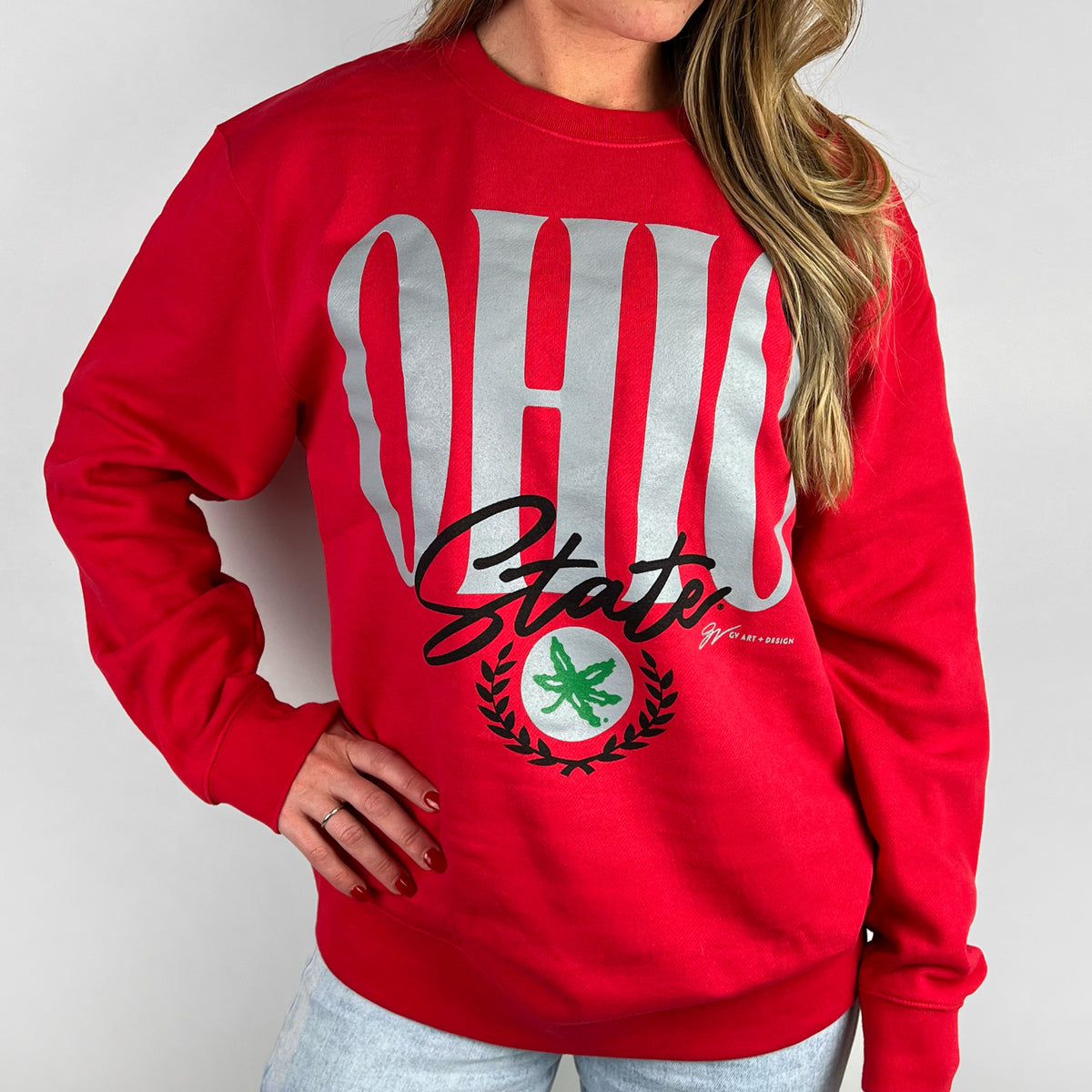 BigOhioStateRedCrewSweatshirtM