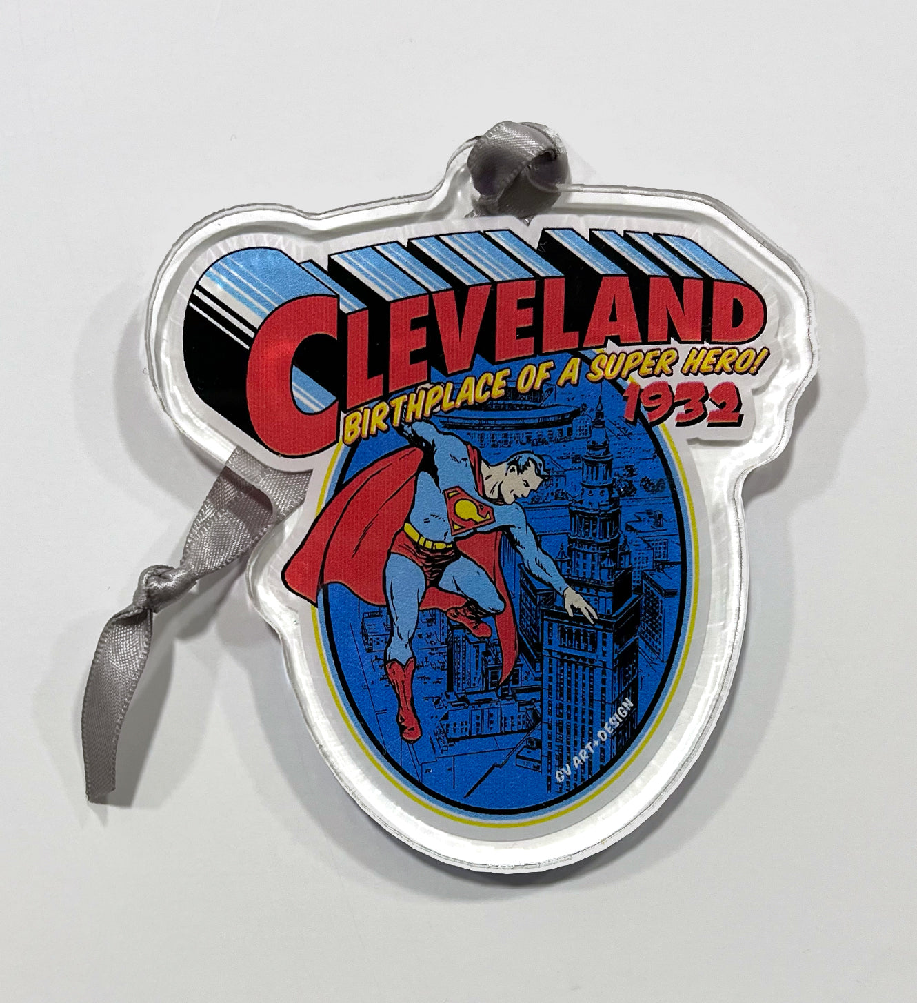 Cleveland Birthplace of SuperHero Ornament